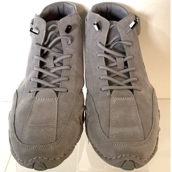 LDeck Italian Handmade Suede Luxury High top Sneakers Women 9M - Picture 3 of 8